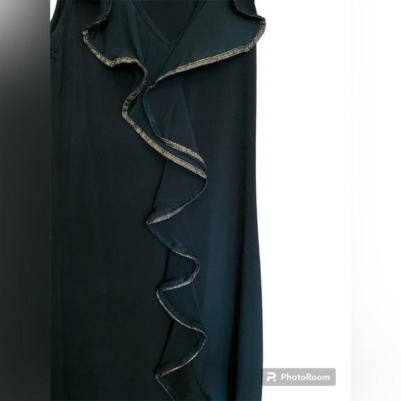 Audrey 3+1 black ruffle dress size small - Picture 4 of 6